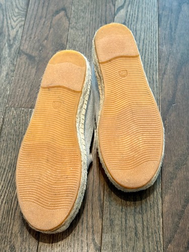 Women's Soludos "La Vie en Rosé" Espadrille Smoking Slipper, chambray, size 7 - Picture 9 of 12