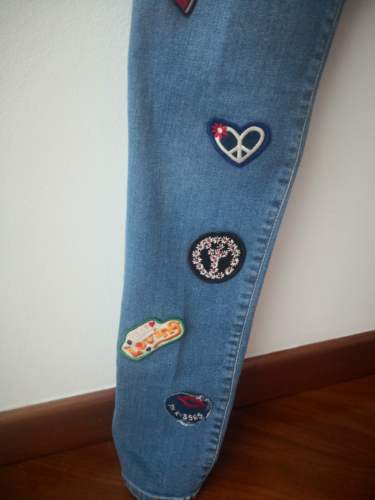 Gigi Hadid Patched Jeans Size 27 X Tommy Hilfiger image 2