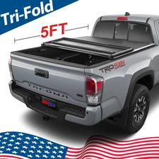 Soft Tri-Fold Bed Cover Tonneau Cover for 2016-2024 Toyota Tacoma 5FT Truck Bed