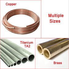 Metal Copper Coil Tube / Brass Pipe / TA2 Titanium Pipe OD Ø3mm-32mm Optional