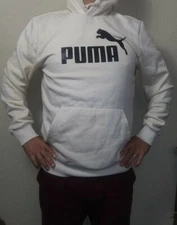 Nwt PUMA Men's Essentials Big Logo Hoodie.  MEDIUM.