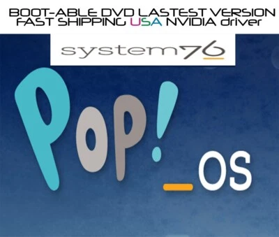POP OS System 76 22.04 LTS NVidia/Intel DVD SET #1 Seller SAME DAY SHIPPING USA! - Image 1 of 4