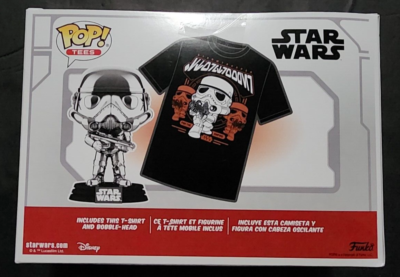 Funko Pop! & Tee: SW - Stormtrooper - Small - (S) - Star Wars - T-Shirt - Vêtements avec Une Figurine en Vinyle à Collectionner - Idée de Cadeau