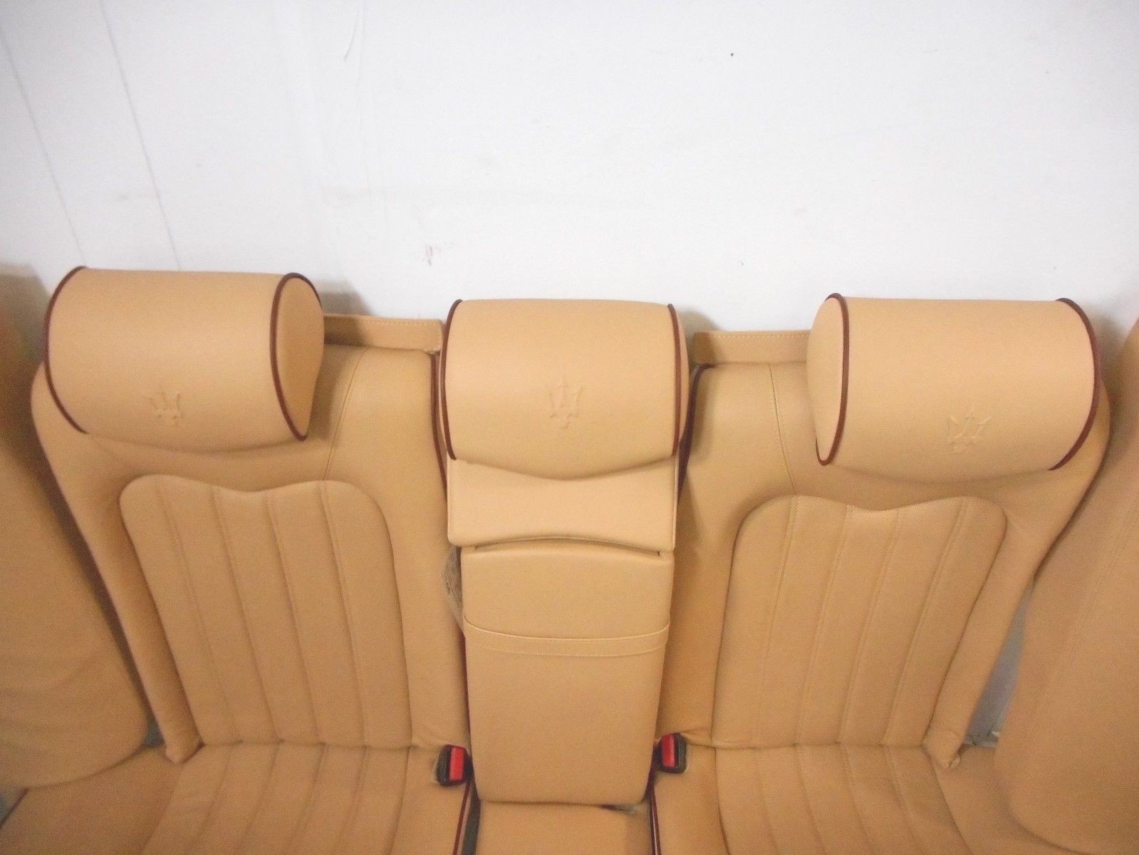 2006 06 Maserati Quattroporte M139 Rear Seat Assembly Beige OEM