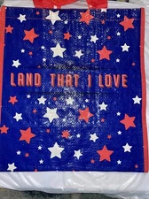 NEW Shopping Bag Summer Scene Land That I Love USA Reusable Tote Bag Rite Aid