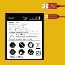 Displaceable Substitutable 3770mAh Battery  USB Cable For Motorola Moto E5 Play