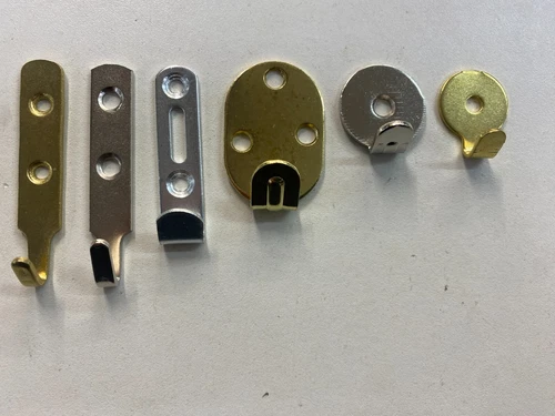 Picture Hook J Heavy Duty long round oval Hang Mirror Picture Frame brass nickel