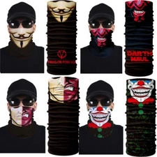 UV Protection Neck Gaiter Hiking Fishing Face Mask Skull Scarf Headwear for Men