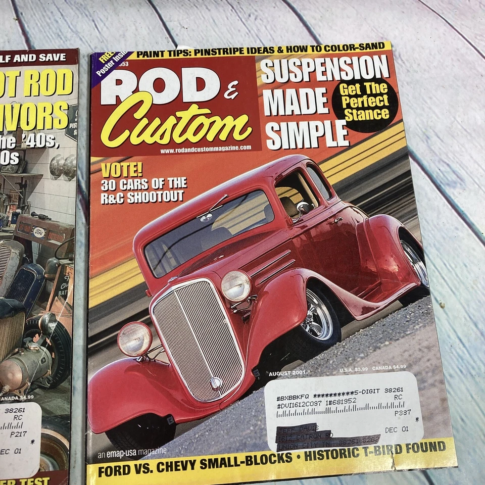 Rod and Custom Magazines Lot of 6 Issues Hot Rods Cars Garage 2000-2001 RC-9 - Image 4 of 4