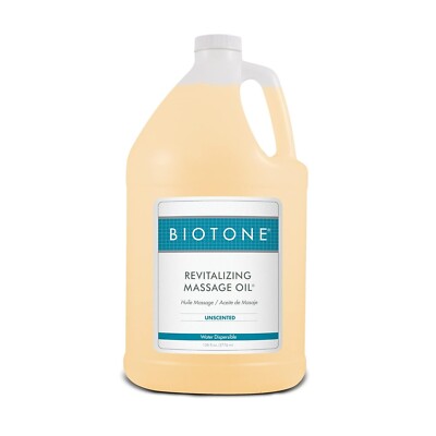 Biotone Revitalizing Unscented Massage & Spa Therapy Oil - 1 Gallon (128oz)