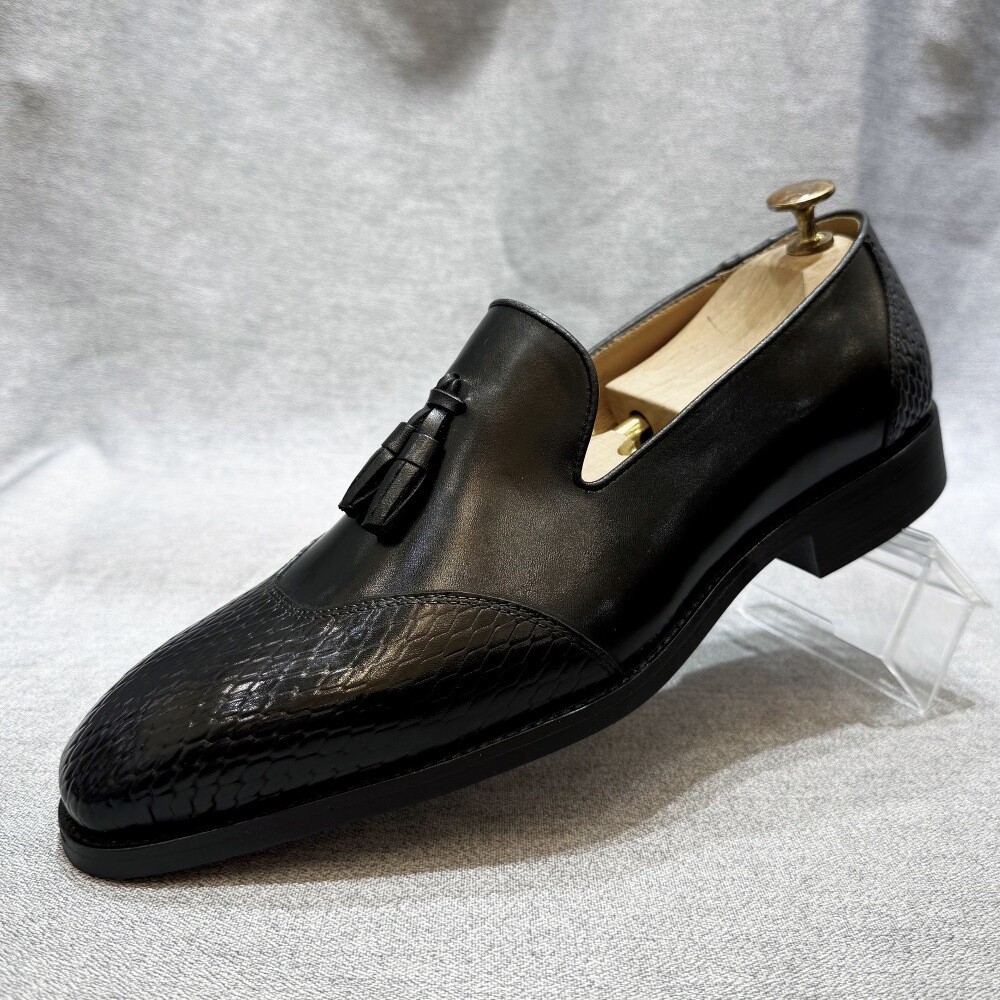 SAOLA Mocassino uomo vera pelle nappa slip on casual business party scarpe moda taglia