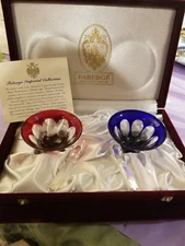 Faberge Open Salt Dip Set New In Box