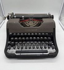 1949 Underwood Leader Working Vintage Portable Typewriter w/ Original Case thumbnail