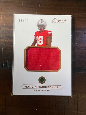 2024 Keepsake Sports Edition Marvin Harrison Jr. #284 Gem Relic Patch 53/99