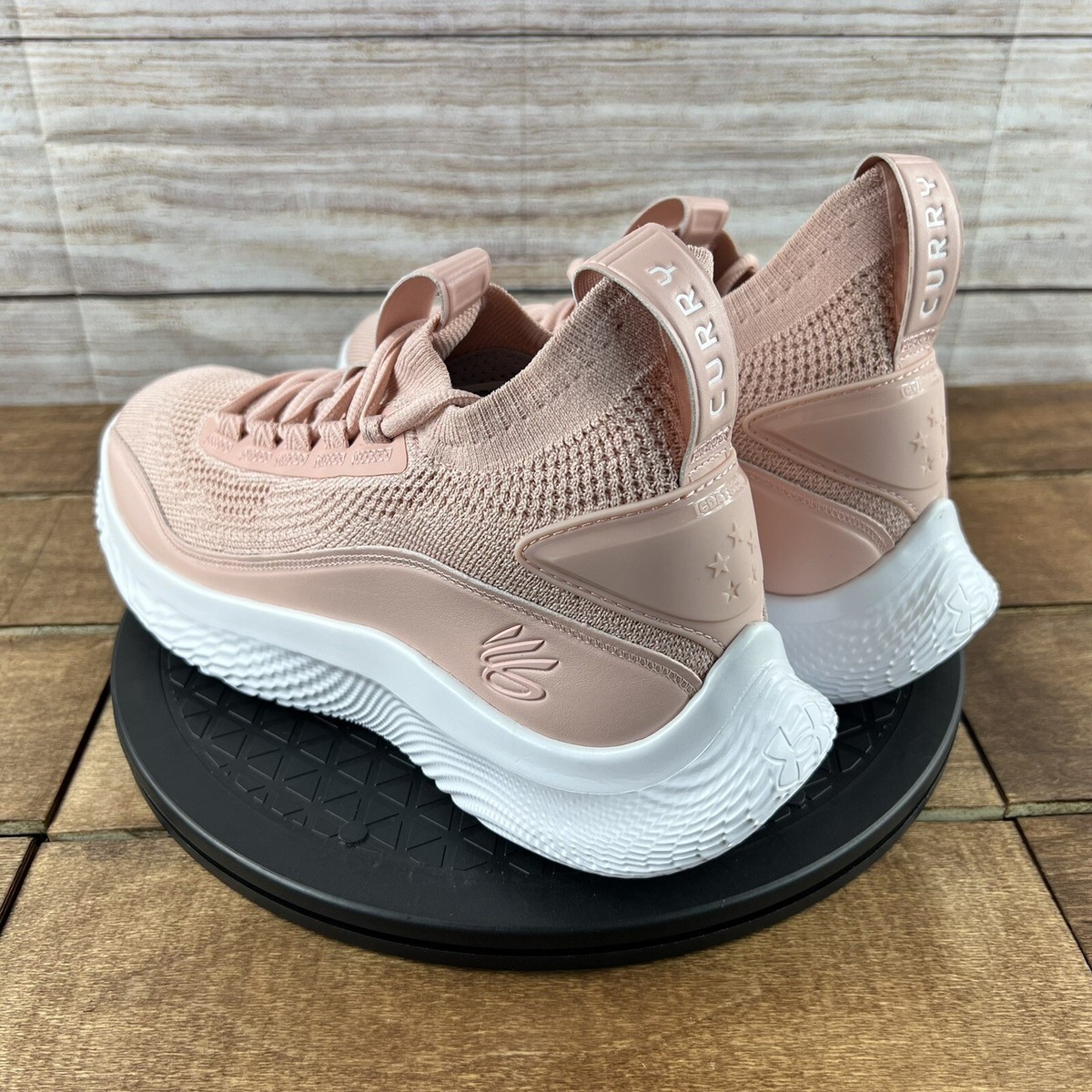 🏀Under Armour Curry Flow 8 Pink Rose White 3024432-601 (Men Size