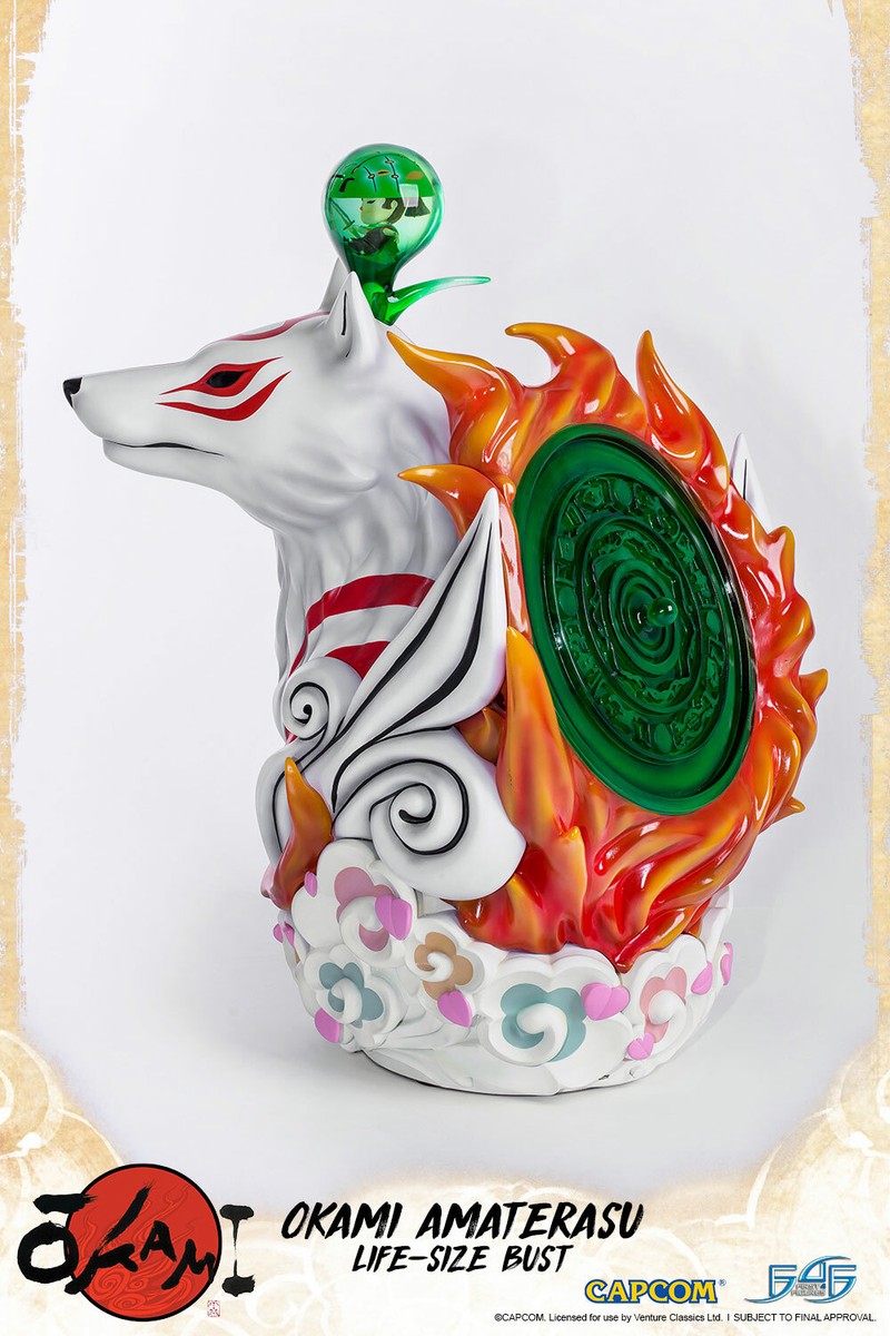 First4Figures Okami Amaterasu Life Size Bust Regular Statue MIB | eBay