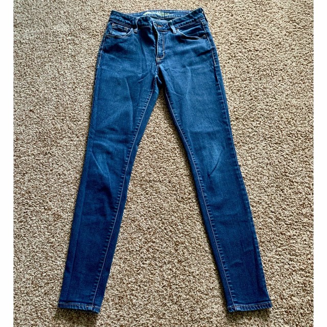 Old Navy women size 4 Rockstar Mid Rise blue skinny jeans | eBay
