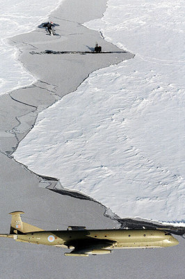 ROYAL AIR FORCE NIMROD MR2 OVER NORTH POLE 4x6 FOTODRUCK