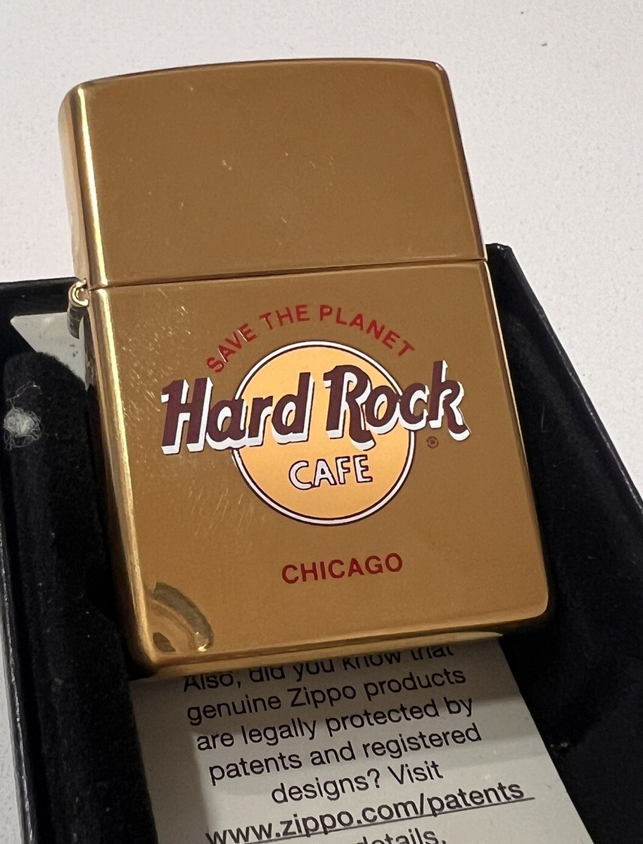 ZIPPO Hard Rock CAFE CHICAGO シカゴ Zippo Chrome Etched Logo