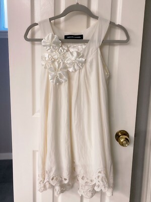 Short Maternity Dress, White (XS)