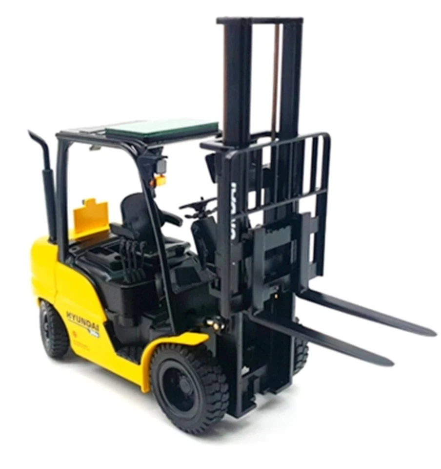 CARRETILLA ELEVADORA HYUNDAI 1/20 30D construcción fundida a presión miniatura ⭐Express⭐ Foto 4 de 4