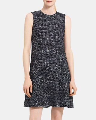 asymmetrical shift dress Palm Tree Batik Asymmetrical Hem Shift Dress main image 1