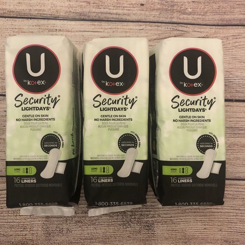 Lot Of 3 U By Kotex Lightdays Wrapped Liners Long Unscented 16 Ct 64 Liners Ebay Lot Of 3 U By Kotex Lightdays Wrapped Liners Long Unscented 16 Ct 64 Liners Ebay