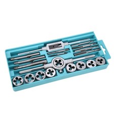 20pcs/set Taps And Dies Set M3 M12 Screw Thread Tap Wrench Die Wrench Hand