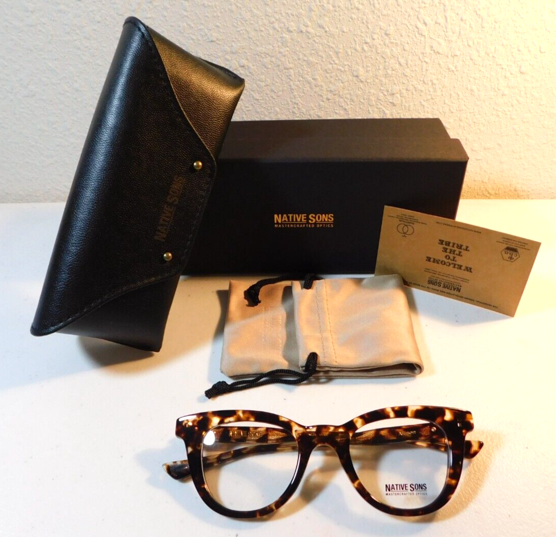 BRAND NEW NATIVE SONS ALLISON HONEY TORTOISE 46.6/22.5 W/ORIGINAL