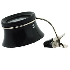 Bergeon 5913 watchmakers eye loupe magnifier used with eyeglasses