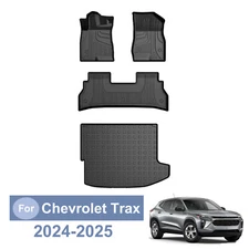 Car TPE Floor Mats & Trunk Mat Cargo Liner For 2024-2025 Chevrolet Trax