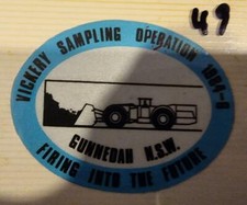 Colliery Sticker Vickery Sampling Operation 1984-6 Gunnedah NSW Fir As per image