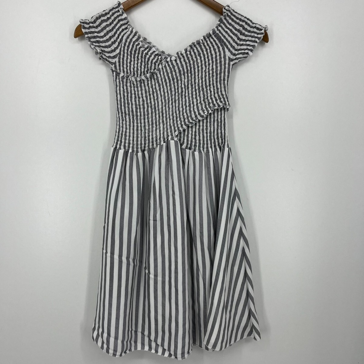beach sissi dress beachsissi Smocked Print Off The Shoulder Midi Dress  Beachsissi