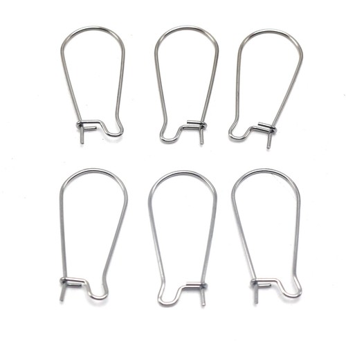Craft DIY 316L Stainless Steel Earwire Ear Wire Earring Fish Hook Various Style - Picture 11 of 13