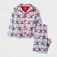 Toddler Girls' Rudolph the Red-Nosed Reindeer Fair lsle Coat Pajama Set