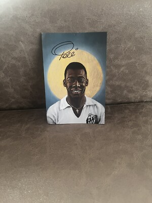 PELE x BRASILIEN - Repro Autogramm 10.5x14.8