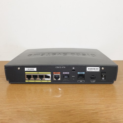 Router Cisco 876 ISDN 4 Port 10 Base T HUB 1 x ISDN 1 x ADSLoISDN Bare Unit - Picture 4 of 5