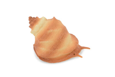 Sea Snail Toy, Conch Shell, Ocean, Beach, Plastic Figure, Model, 2.5'' F6023 B378