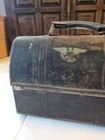 antique metal Aviator lunch box With Thermo Nice!! Must See — photo 4