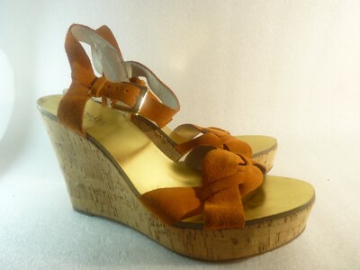 Michael Kors Orange Wedge Sandals MK Michael Kors Women Shoes