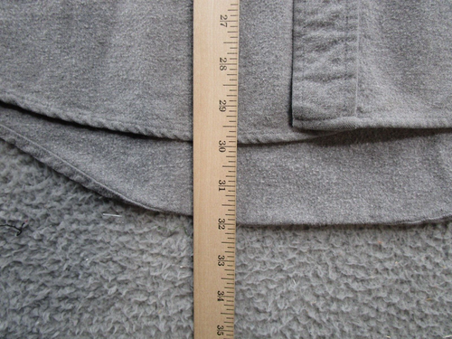 Vintage Gander Mountain Mens Gray Chamois Flannel Shirt Size 2XL 90s Outdoors - Picture 8 of 13