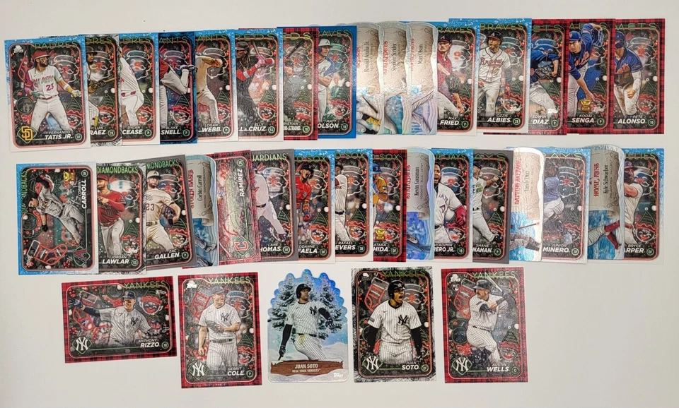 2024 Topps Baseball Team Lots (29 Teams) Holiday Base, SPs, Inserts, Parallels! - Image 4 of 4