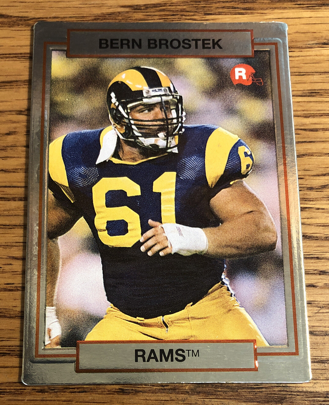 Bern Brostek RC Rookie 1990 Action Packed Update Rams #33   *7692*