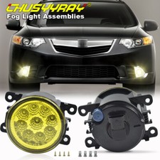 Pair Front Bumper Yellow Fog Light Lamp For Acura Tsx Rdx Ilx Tl 2010-2018 Pair Front Bumper Yellow Fog Light Lamp For Acura Tsx Rdx Ilx Tl 2010-2018
