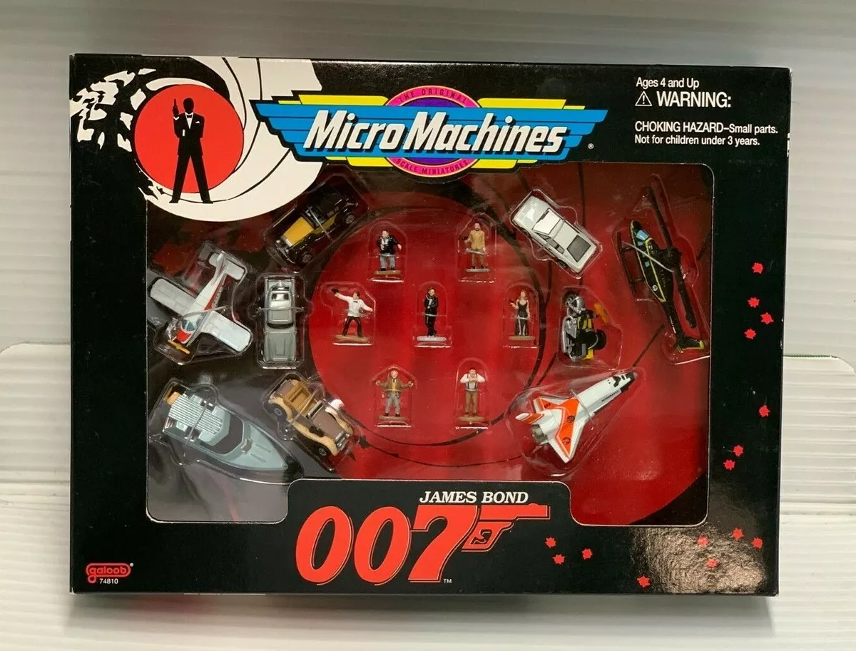 MICRO MACHINES 1995 JAMES BOND 007 AUTHENTIC FIGURES & VEHICLES. GALOOB.