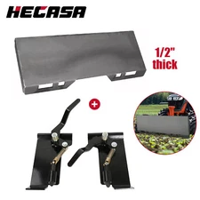 1/2" Skid Steer Mount Plate Quick Tach Attachment & Conversion Adapter Latch Box