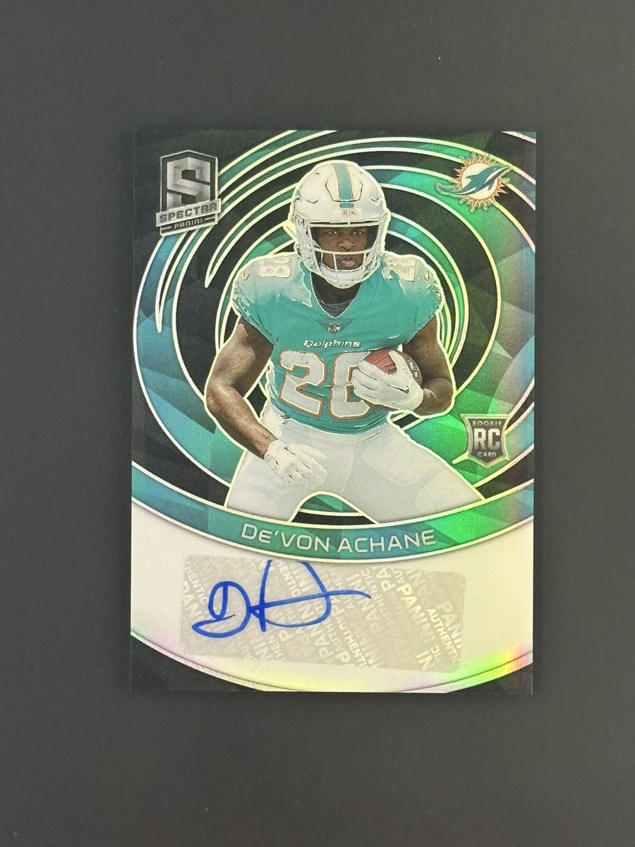 2023 Panini Spectra Football De'Von Achane Rookie Auto /99