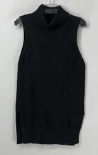 AB Studio Preowned Women's Gray Sweater Tank Large EUC