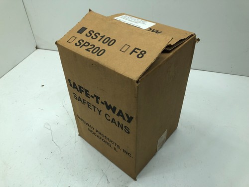 SAFE-T-WAY SS100 green gasoline safety can
