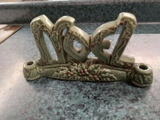 1950'S VTG LIPPER+MANN LG NOEL CHRISTMAS CANDLE HOLDER JAPAN DECORATION 11"